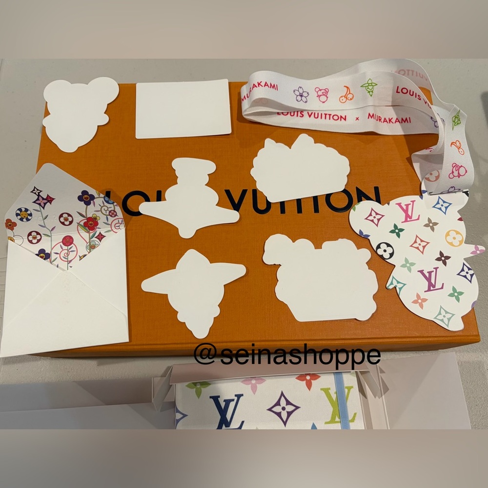 Louis Vuitton Takashi Murakami White Multicolor Notebook, LVxTM Stickers NWT - Picture 4 of 14